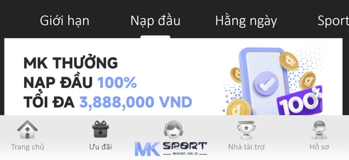 Giải đáp những thắc mắc của người chơi khi nhận khuyến mại Mksport